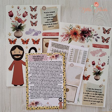 Adesivos Transparentes com devocional - Joel - Bible Journaling