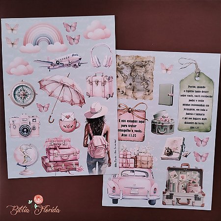Scrapbook Livro de Atos: Eis-me aqui - Bible Journaling