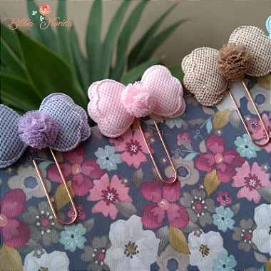 Clips Lacinho com Frufru 3 Unidades - Bible Journaling