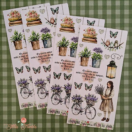Adesivos Transparentes LAMPARINA Slim com 3 unidades - Bible Journaling