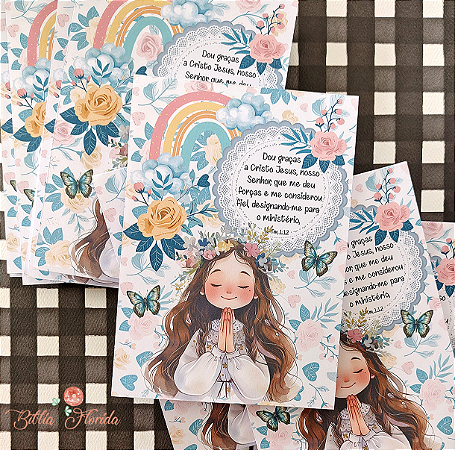 Bloco anotações Menina Branca