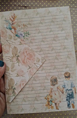 Papel de carta Atos 2 com envelope