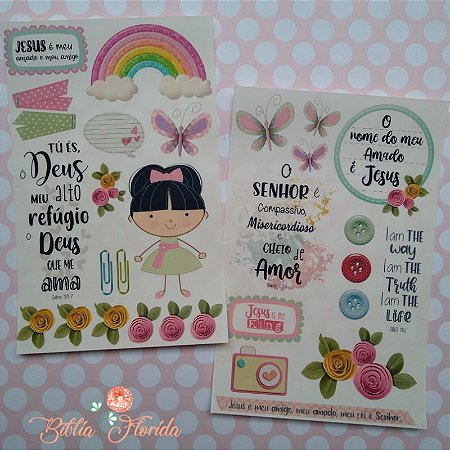 Adesivos Transparentes: Amor de Deus - Bible Journaling