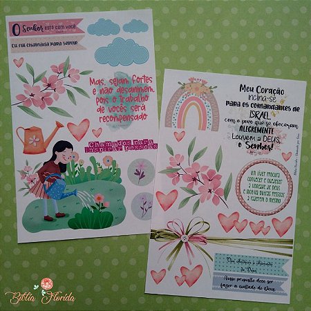 Adesivos Transparentes: Chamado por Deus - Bible Journaling