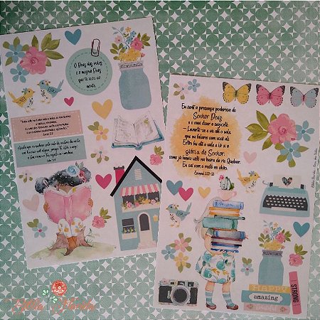 Adesivos Transparentes: Deus dos vales - Bible Journaling