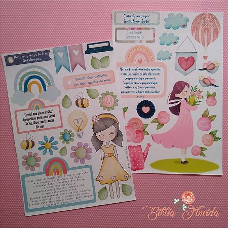 Adesivos Transparentes: Ele vem - Bible Journaling