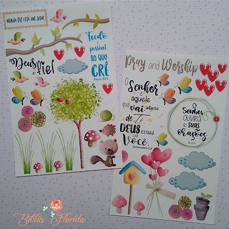 Adesivos Transparentes: Fidelidade - Bible Journaling