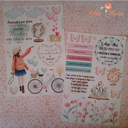 Adesivos Transparentes: Missões - Bible Journaling