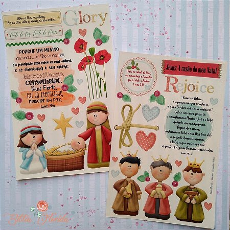 Adesivos Transparentes: Vem está chegando Natal - Bible Journaling