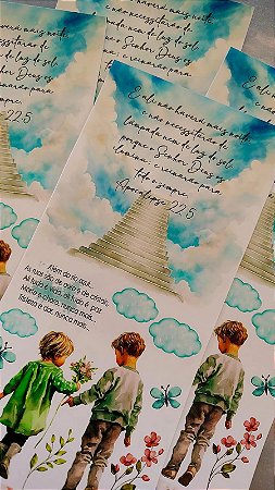 Adesivo Transparente Slim: Além do rio azul - Bible Journaling