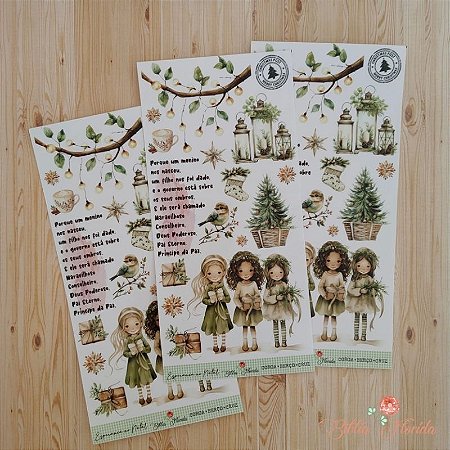 Adesivo Transparente Slim: Esperança no Natal - Bible Journaling