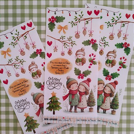 Adesivo Transparente Slim: Natal iluminado - Bible Journaling