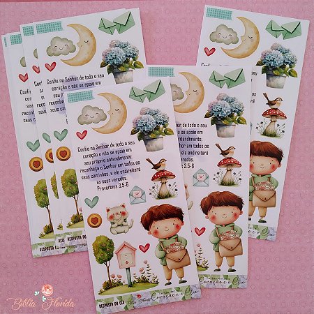 Adesivo Transparente Slim: Resposta do céu - Bible Journaling