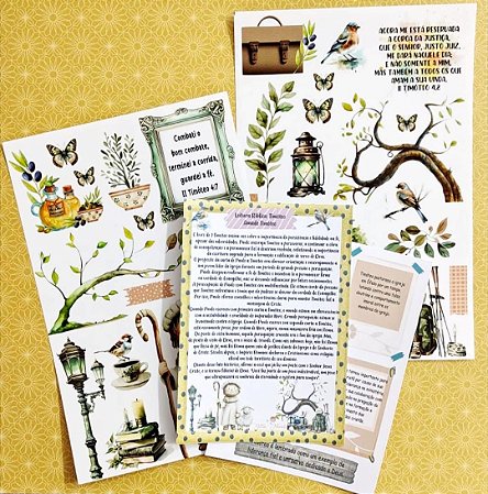 Adesivos Transparentes com devocional - 2º Timóteo - Bible Journaling