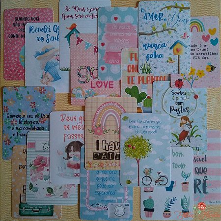 Cards: Florido - 18 unidades - Bible Journaling