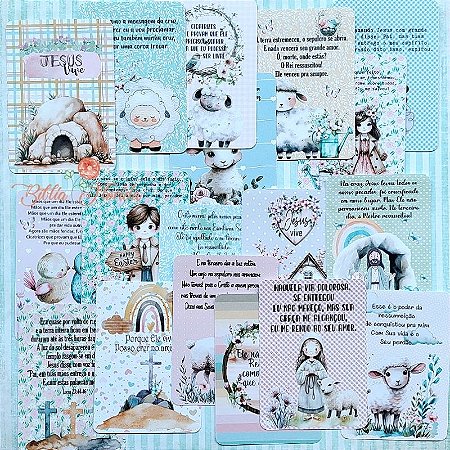 Cards: Cicatrizes - 18 unidades - Bible Journaling