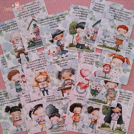 Cards: Cartas entre o coração e céu - 18 unidades - Bible Journaling