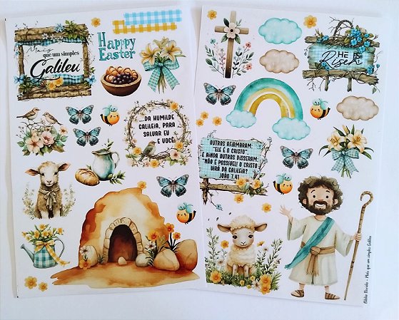 Adesivos Transparentes: Mais que um simples galileu - Bible Journaling