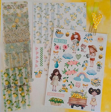Kit para mini Bíblia - Limão Siciliano
