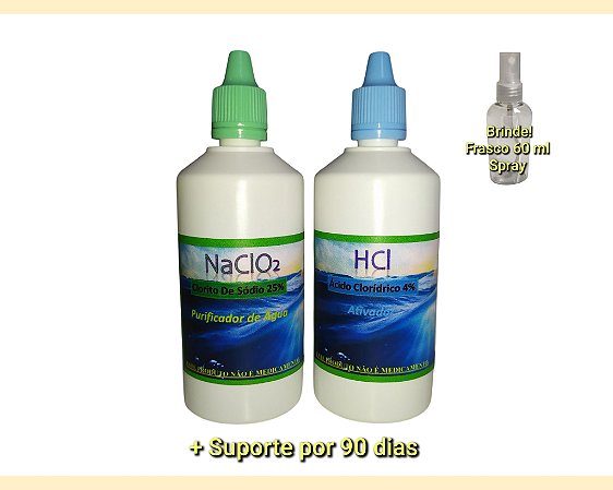 Kit PURIFICADOR DE ÁGUA 100 ml cada (Frascos Brancos)