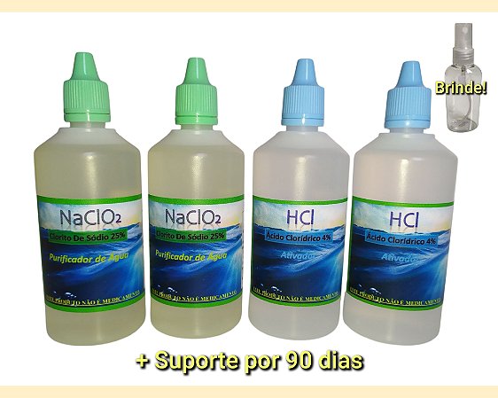 2 Kits Purificador de Água 100 ml cada