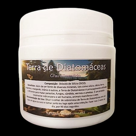 Terra de Diatomáceas 200g - Grau Alimentício
