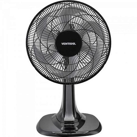 Ventilador de Mesa Ventisol Turbo 6 30cm Preto/Cinza 220v
