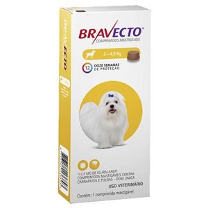 Bravecto Anti Pulgas e Carrapatos para Cães de 2 A 4,5Kg