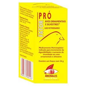 Fator Pro Aves Ornamentais e Silvestres Arenales Homeopatianimal 26G