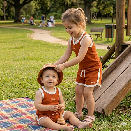 Conjunto Minimalista Verão | Cor Pão de Mel