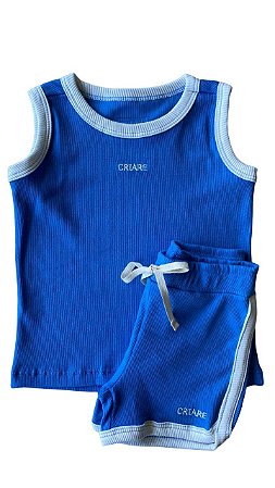 Conjunto Minimalista Verão | Cor Azul Royal