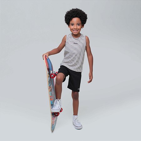 Conjunto Regata Listras - Preto