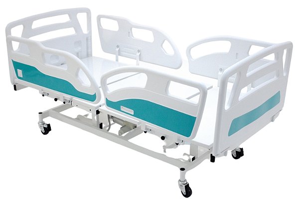 Cama Hospitalar Motorizada 3 Movimentos com Elevação do Leito Luxo - 1033 AS