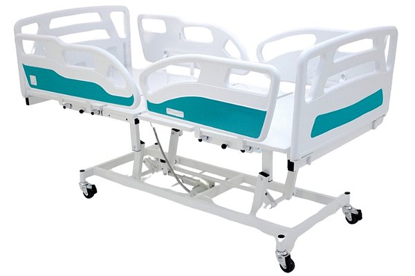 Cama Hospitalar Motorizada 3 Movimentos com Elevação do Leito Luxo - 1033 AS