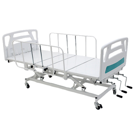 Cama Hospitalar Manual 3 Movimentos com Elevação do Leito 1006 AR
