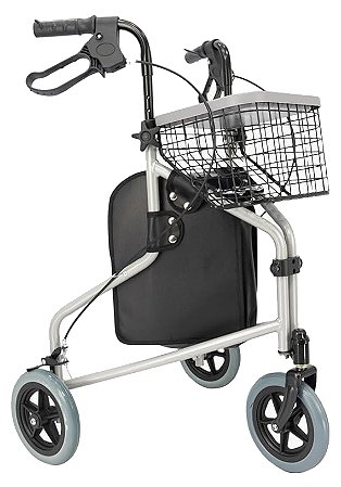 Andador de 3 Rodas com Cesta