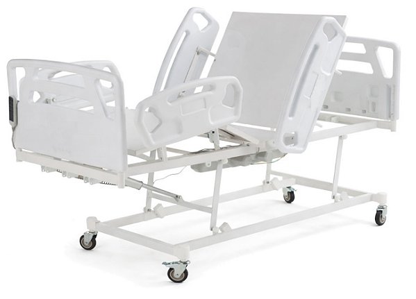 Cama Hospitalar Motorizada 3 Movimentos com Elevação do Leito Luxo 113LX