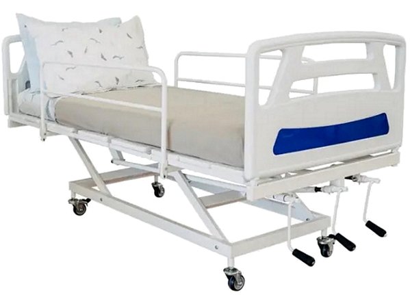 Cama Hospitalar Manual 3 Movimentos Semi Luxo com Colchão - BLEEZE