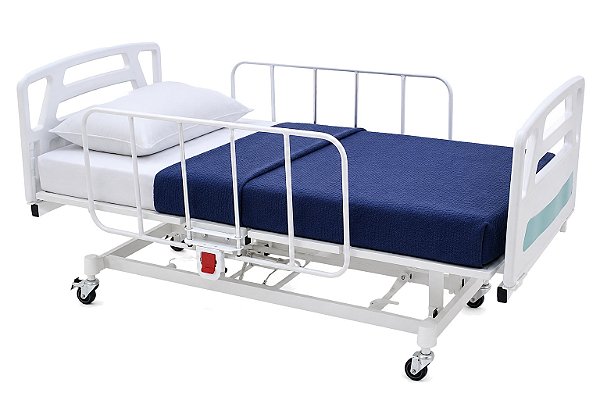 Cama Hospitalar Elétrica Motorizada 3 Movimentos com Colchão – 1033 AR