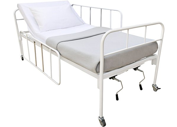 Cama Hospitalar Manual 2 Movimentos com Colchão