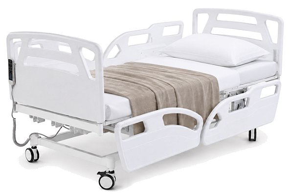 Cama Hospitalar Motorizada 3 Movimentos com Colchão 113ELX