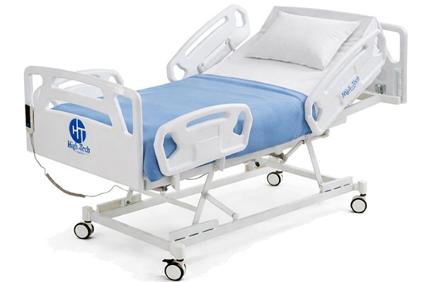 Cama Hospitalar Motorizada 8 Movimentos com Elevação de Altura e Posição de Poltrona com Colchão - 115LX