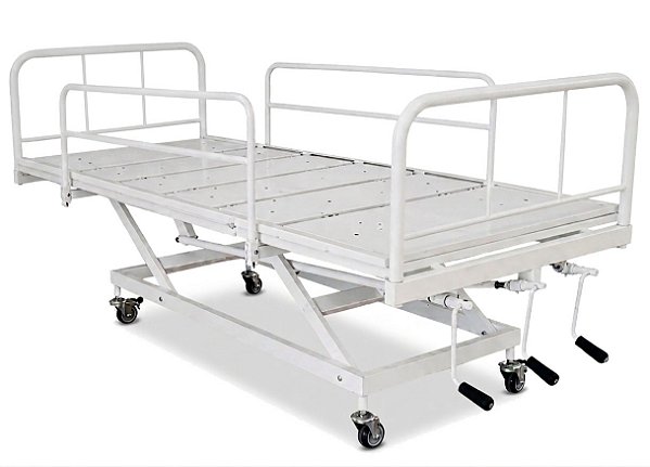 Cama Hospitalar Manual 3 Movimentos com Elevação do Leito - PRATISSE