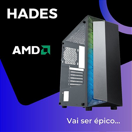 PC Gamer HADES / AMD Athlon 3000G 3.5GHz / RX 550 4Gb / 8Gb DDR4 / SSD 240Gb