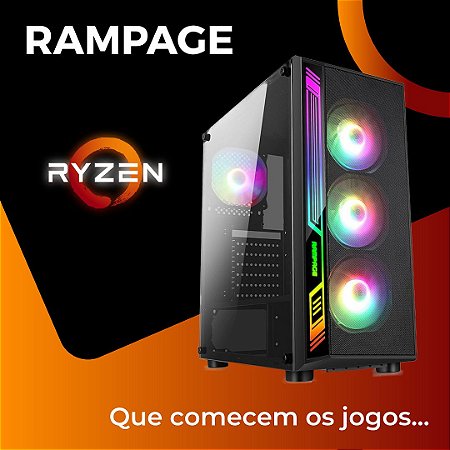 PC Gamer RAMPAGE / Ryzen 5 5600X / Geforce RTX 3060 12Gb / 16Gb DDR4 / M.2 500Gb