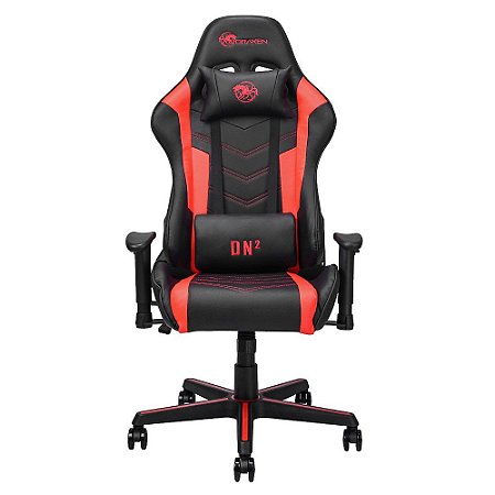 Cadeira Gamer DN2 Preto/Vermelho DRAXEN