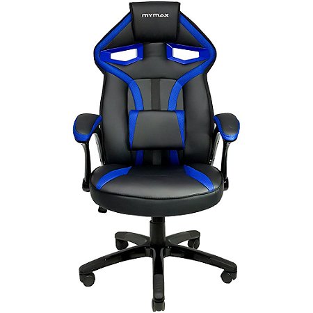 Cadeira Gamer MX1 Giratória, Mymax, , Azul e preto