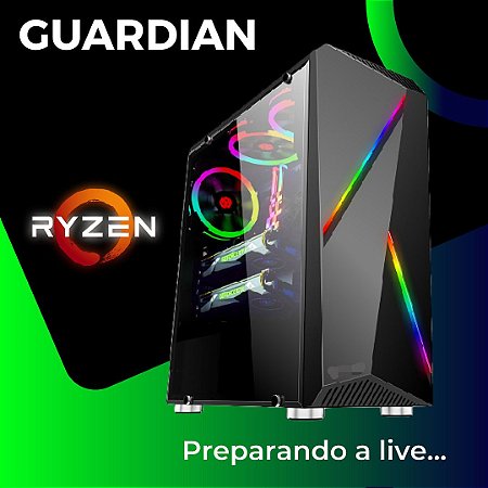 PC Gamer GUARDIAN / AMD Ryzen 5 4600G  4.2GHz / 8Gb DDR4 / SSD 240Gb