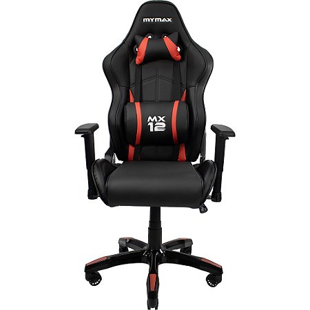 Cadeira Gamer MX12 Giratoria Preto/Vermelho MYMAX