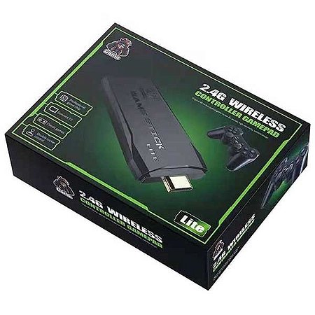 Vídeo Game Retrô Game Stick 4k C/ 2 Controles sem Fio e 10.000 Jogos Grátis, Console de Videogame Miniman Nunca Usado 90652195